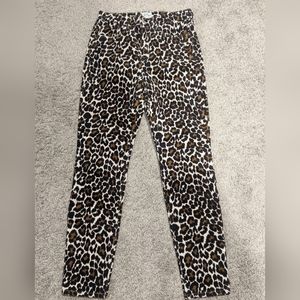 J Crew Animal Print Corduroy Pants